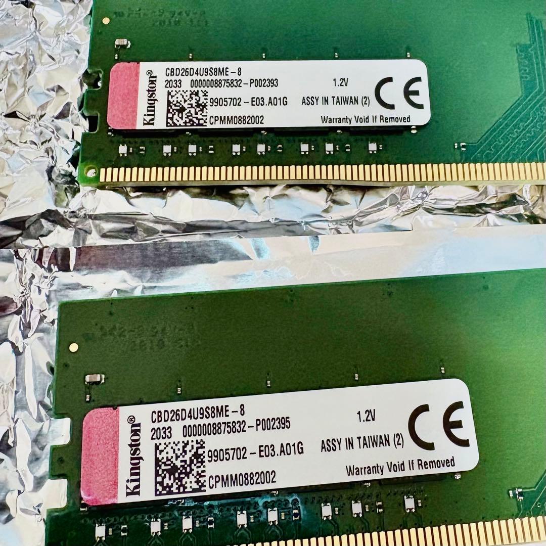 DDR4 2666 Kingston 16GB（8GB×2）