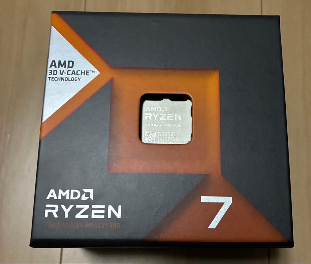 AMD Ryzen 7 7800X3D CPU ライゼン