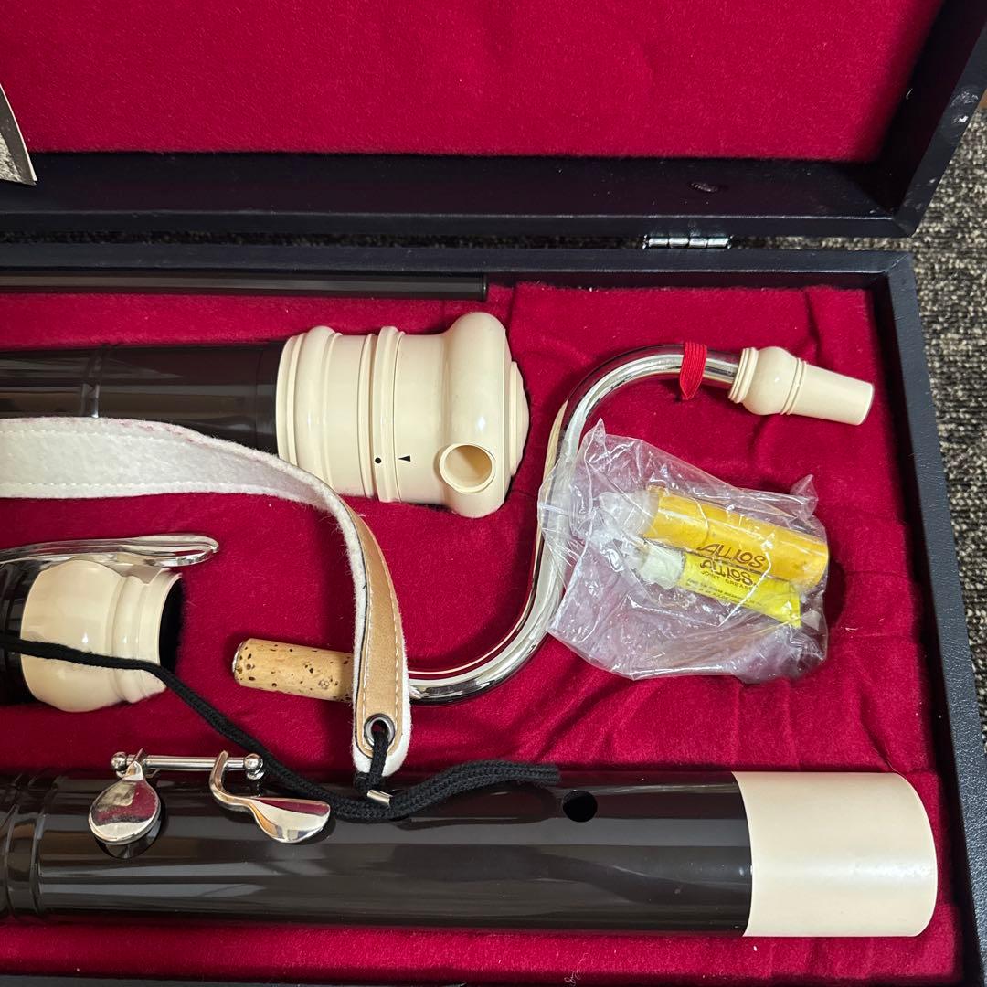 AULOS バス リコーダー バロック式 533B-E ハードケース付