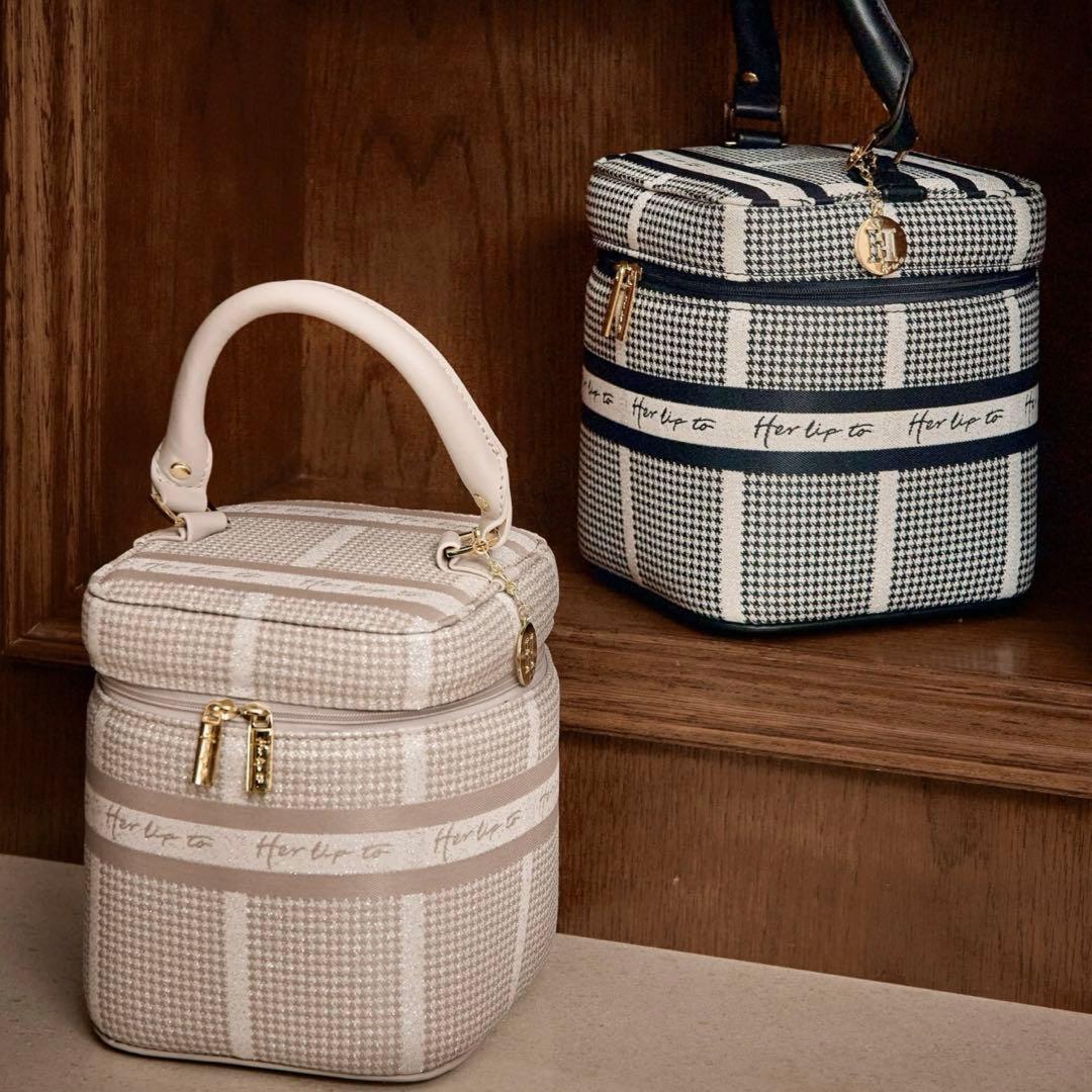 バッグ HLT Jacquard Vanity Bag nude pink