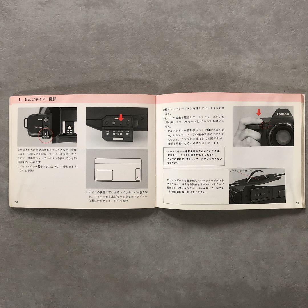 キャノン　EOS   620・650   使用説明書　1987年