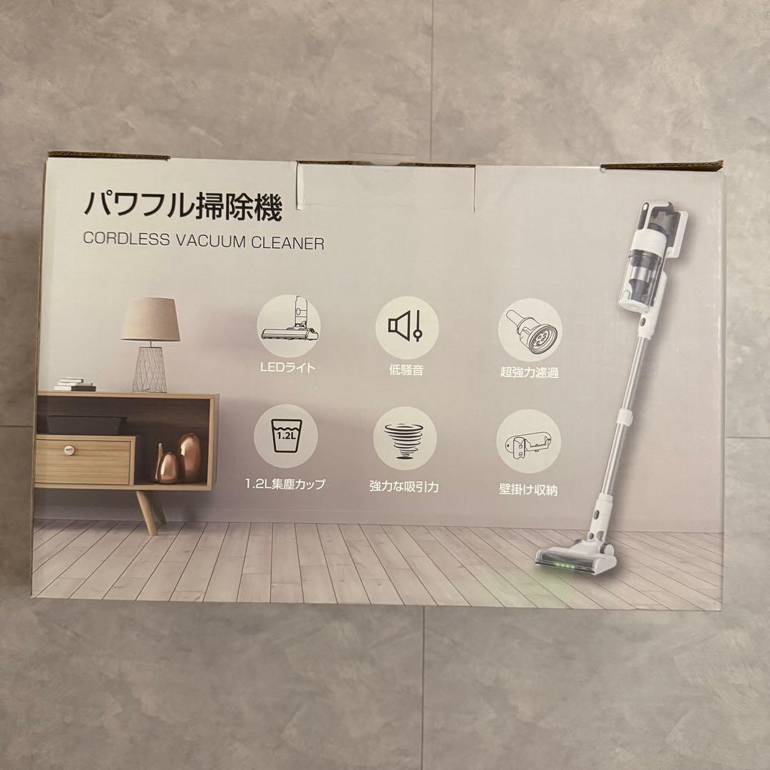 掃除機 コードレス 75kPa 強力吸引 55分連続 軽量 LED サイクロン