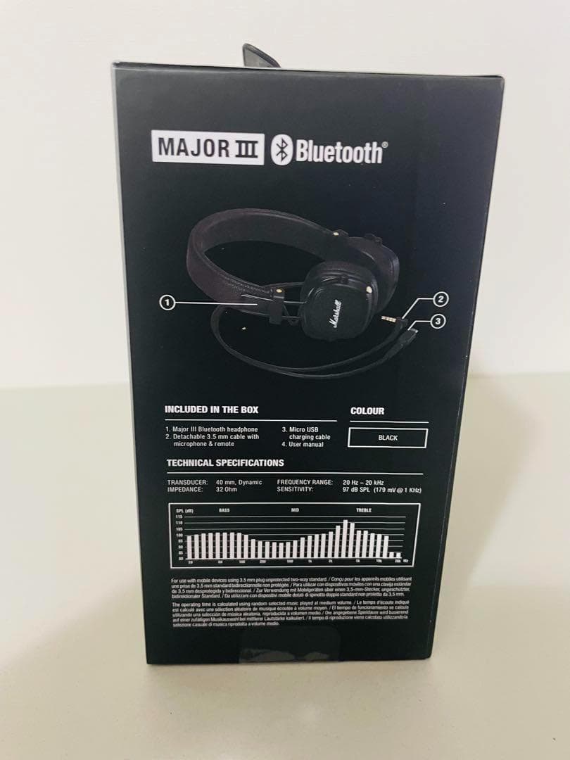 正規品 マーシャル ヘッドホン ブラック MAJOR III メジャー3 ⑨