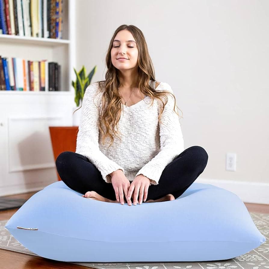 直接取引OK【北九州】 Yogibo ヨギボー ミニ ペールブルー H000