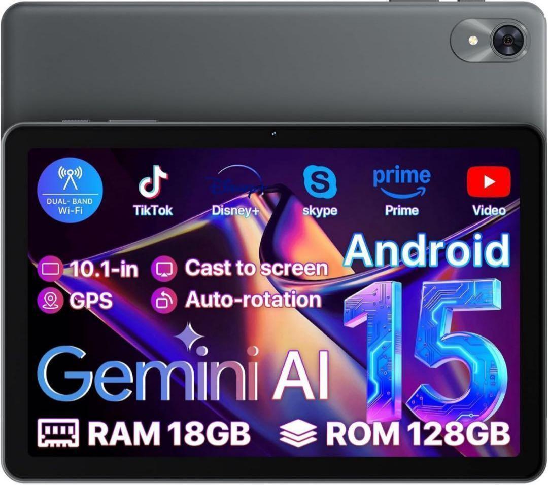 【Android 15 Gemini AI タブレット】10インチ