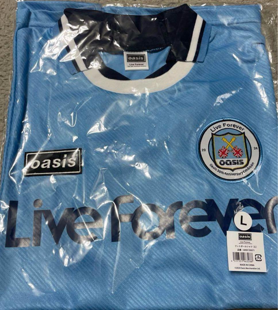 Oasis フットボールシャツ L リヴ・フォーエヴァー オアシス展 XL