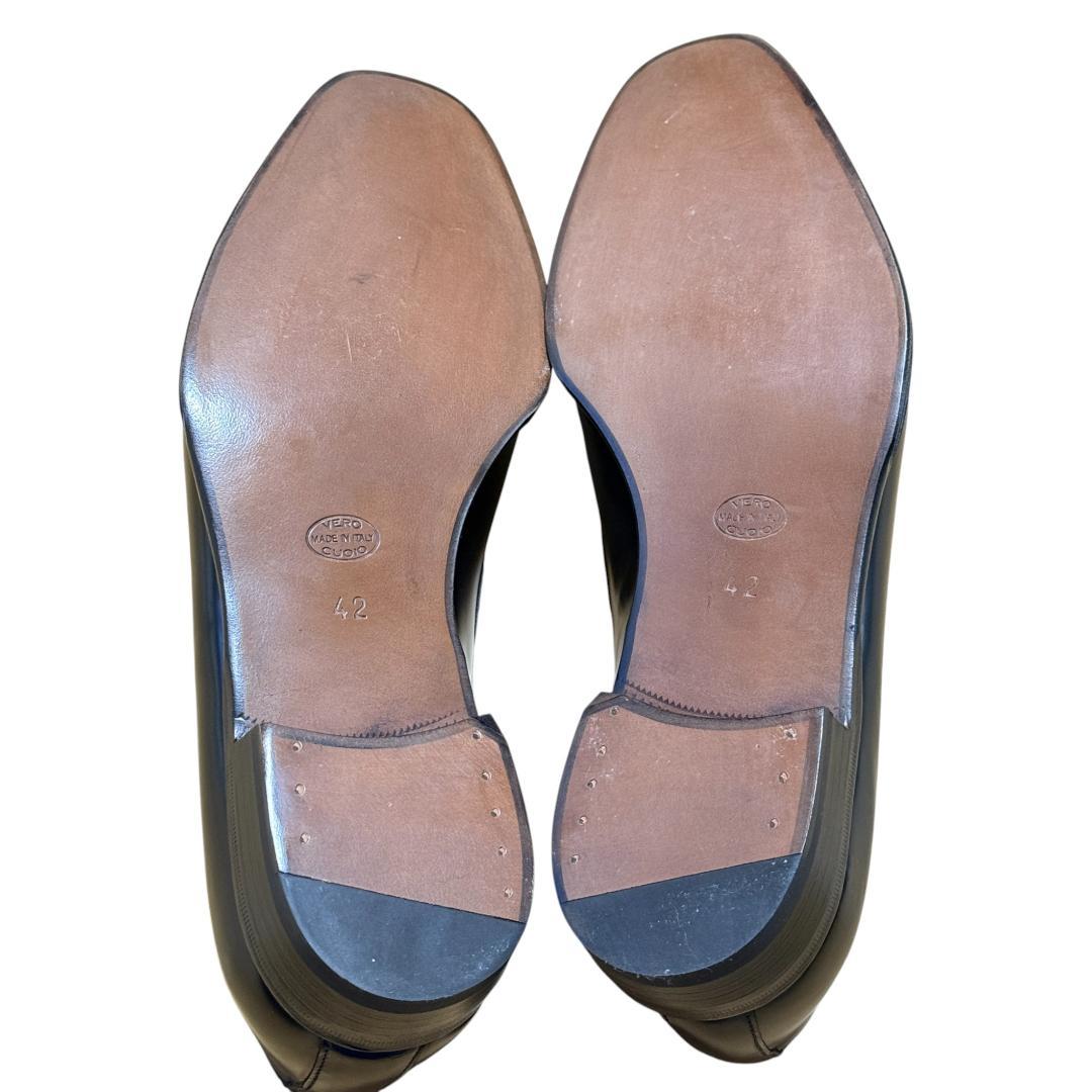 美品 1PIU1UGUALE3 Roma レザー タッセル ローファー