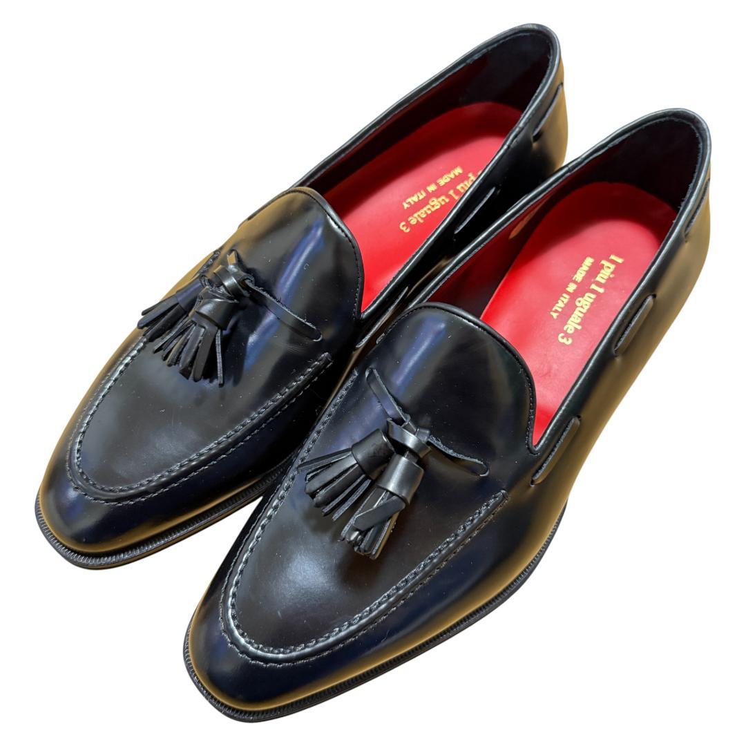 美品 1PIU1UGUALE3 Roma レザー タッセル ローファー