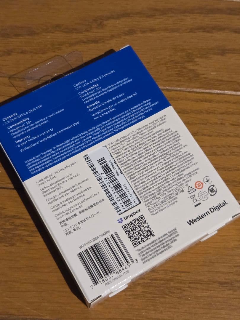 【新品、未開封】WD Blue SA510 1TB SATA SSD