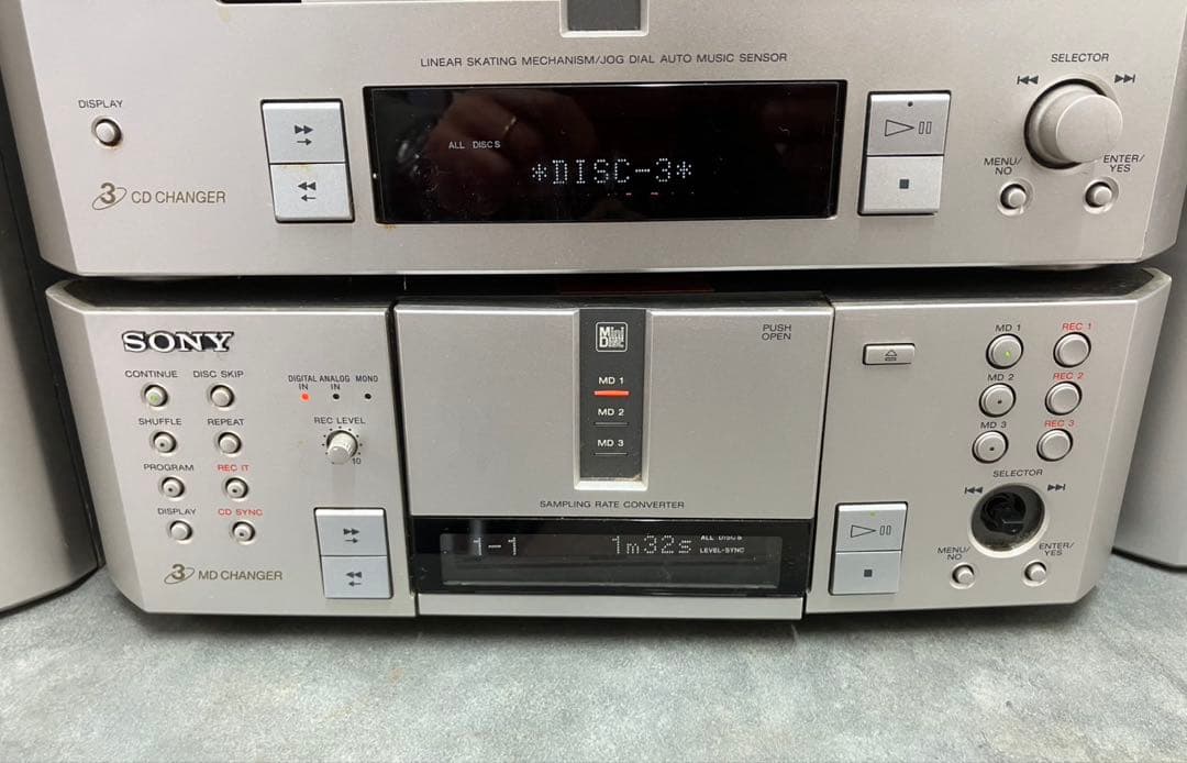【SONY/ソニー】MS717 システムコンポ一式 MD/CD/ラジオ