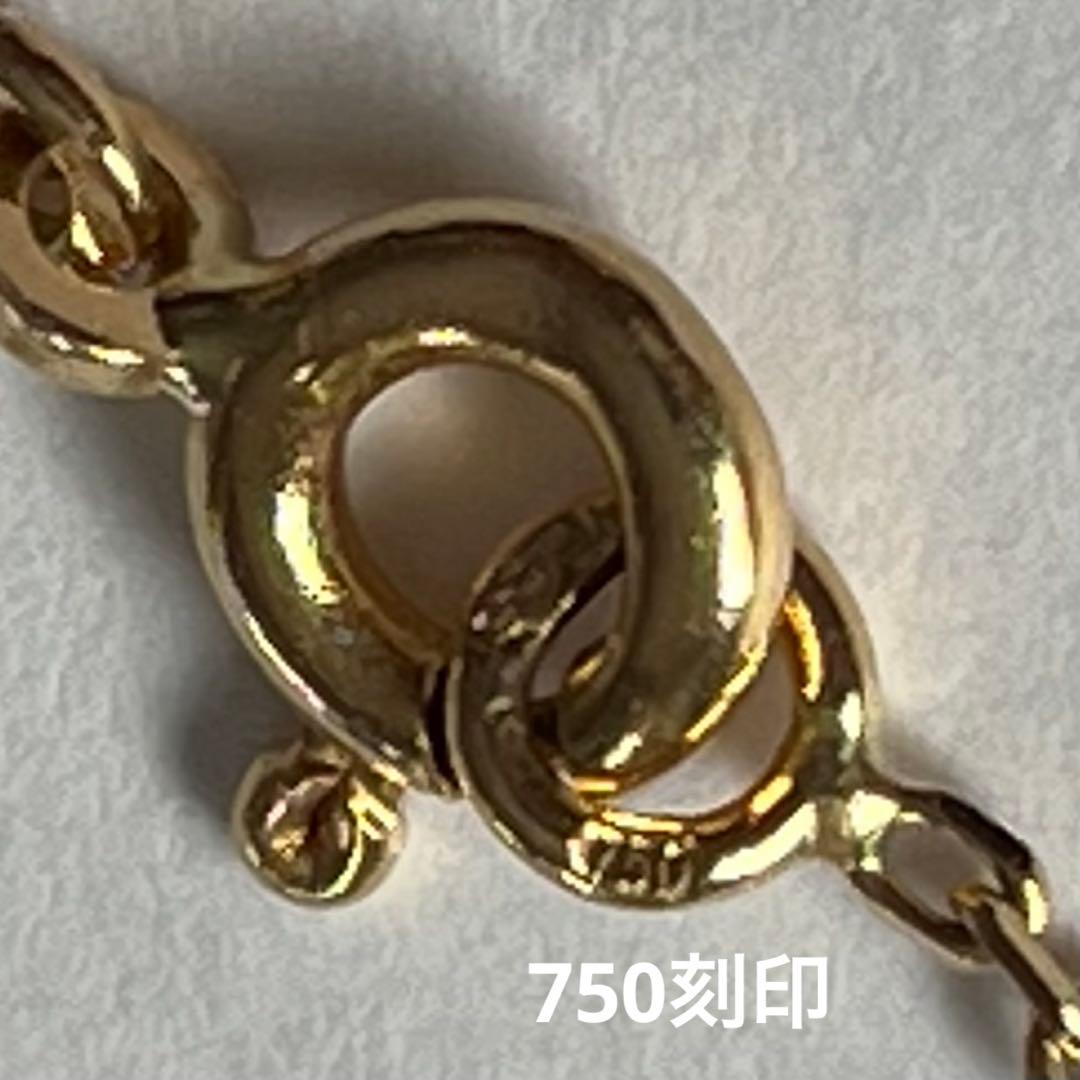 クリスタル18金ネックレス