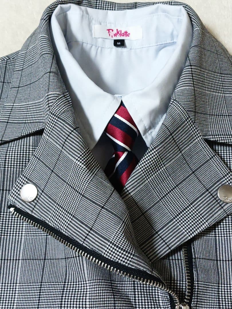 ピンクラテ◆フォーマルスーツ4点セット◆ショートパンツ　チェック◆M165　卒服