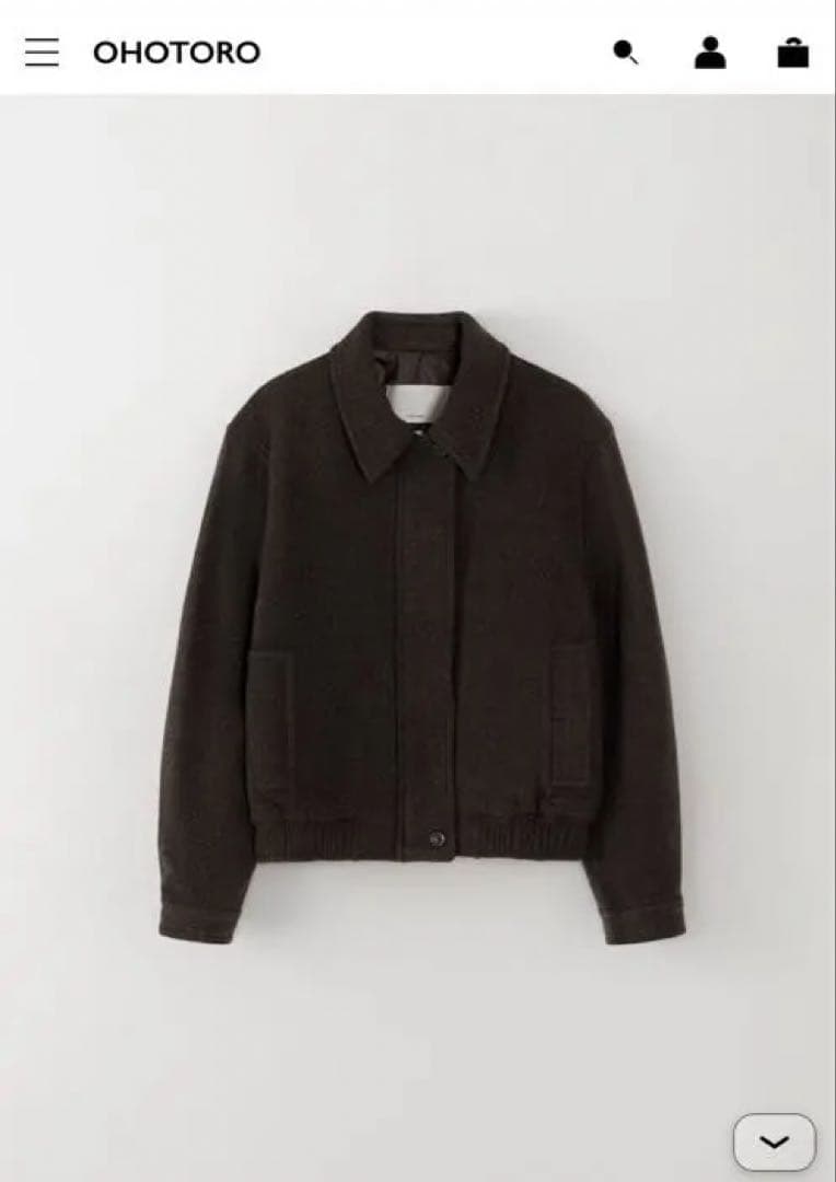 ジャケット・アウター OHOTORO Manish wool Blouson brown