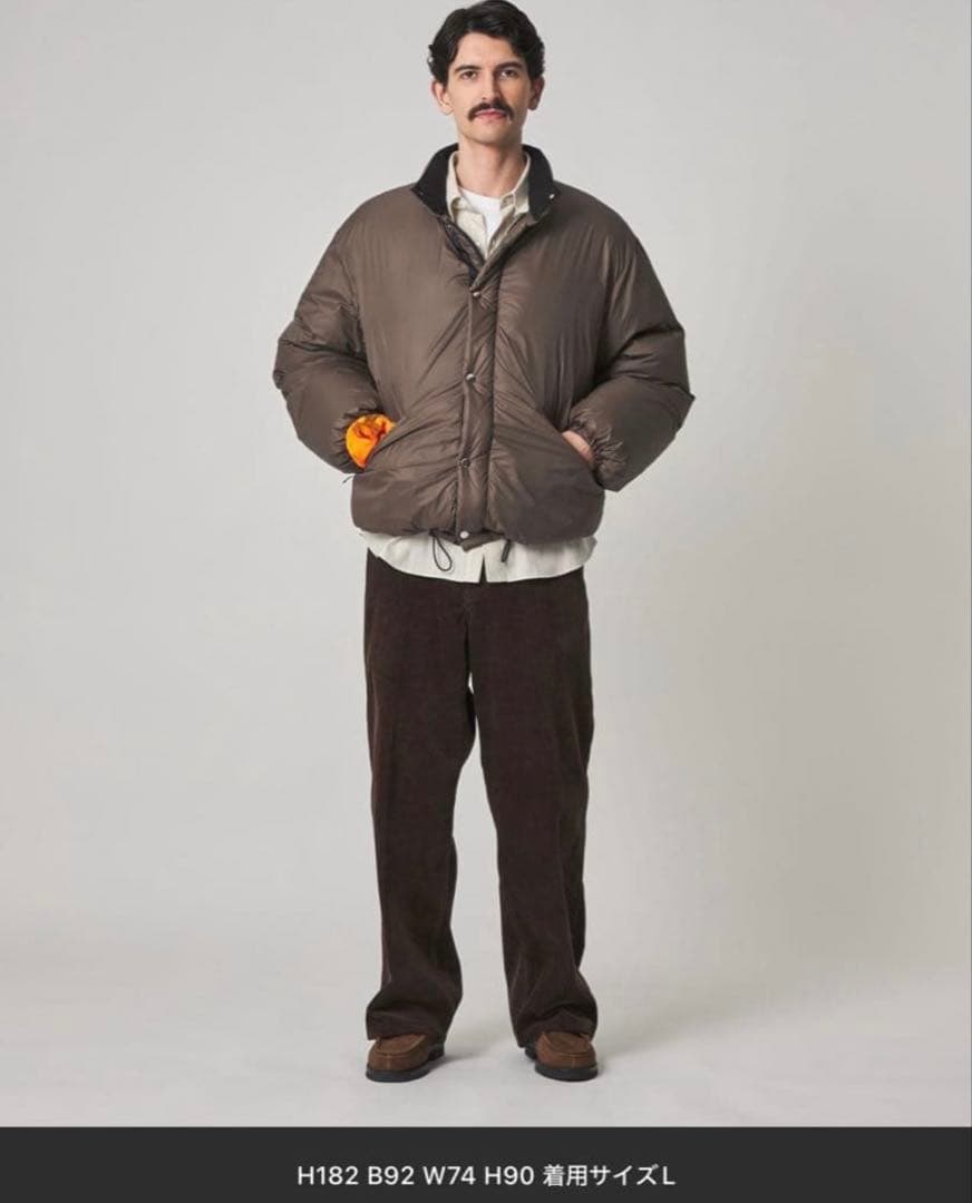 steven alan nanga別注 ダウンジャケット ダークブラウン　完売品