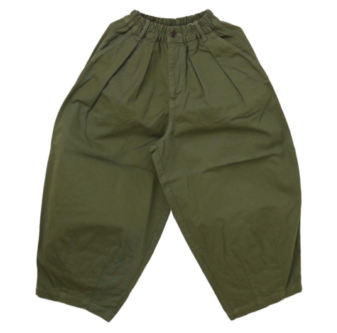 HARVESTY ミリタリーグリーン ワイドパンツ サイズ0