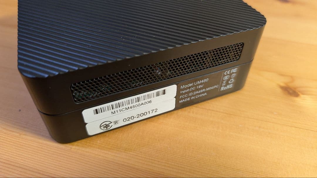 【美品】Minisforum UM480 16/256 (Win11Pro搭載)