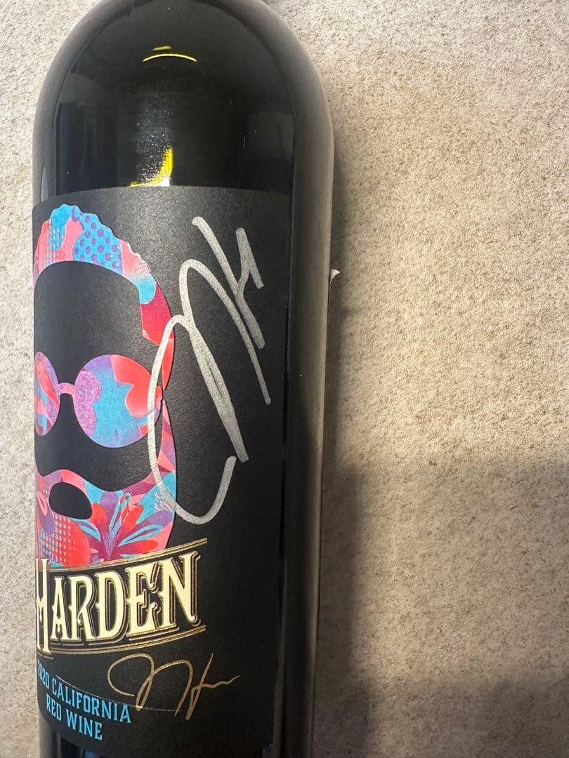 NBAジェームズ・ハーデン直筆サイン入りワイン　バスケ