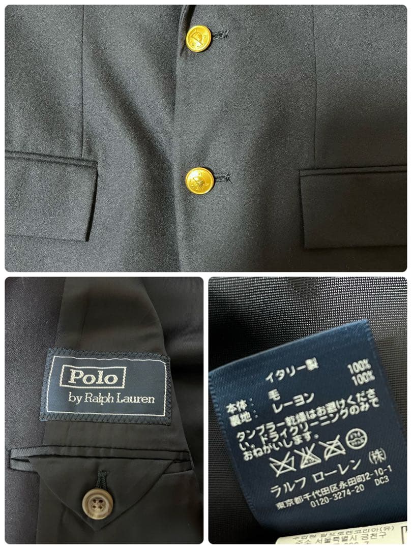 【美品】ラルフローレン ジャケット 濃紺フォーマル 150cm 140 12