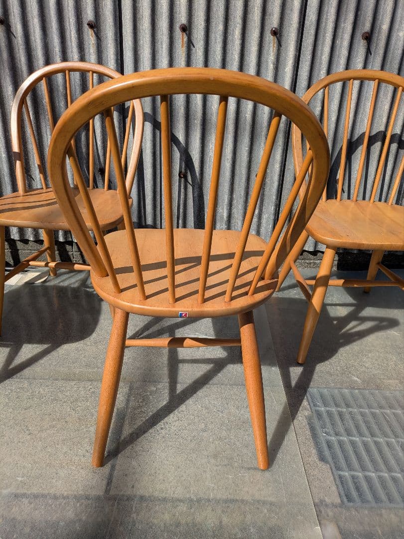 ヴィンテージ　飛騨産業ウインザーチェア①　キツツキ