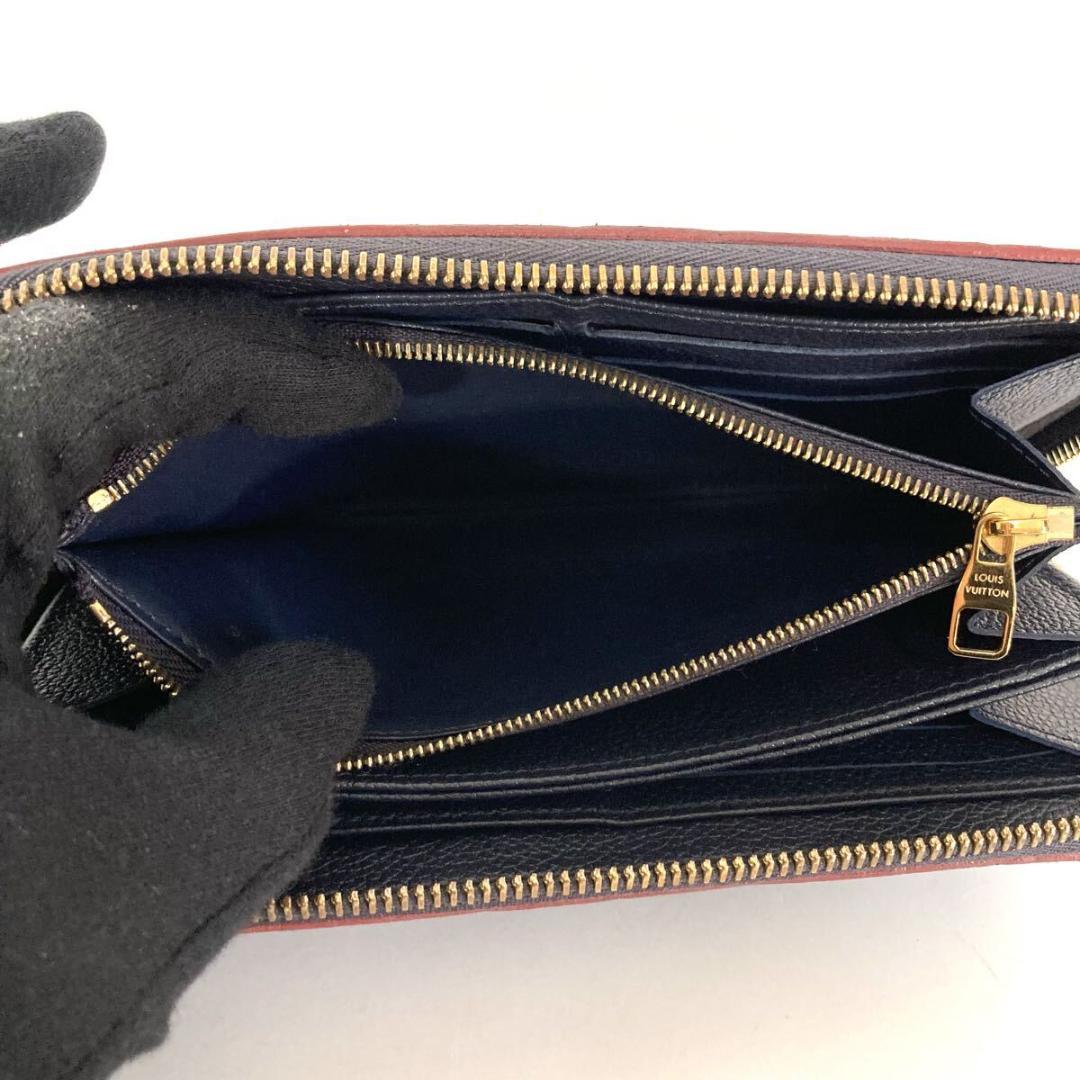 専用 ルイヴィトン 長財布 モノグラムアンプラント マリーヌルージュRFID搭載