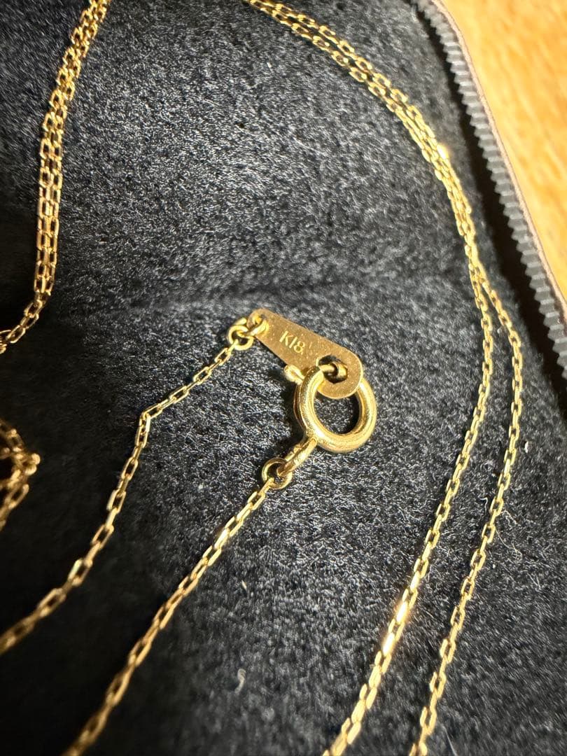 K18YGチェーンネックレス