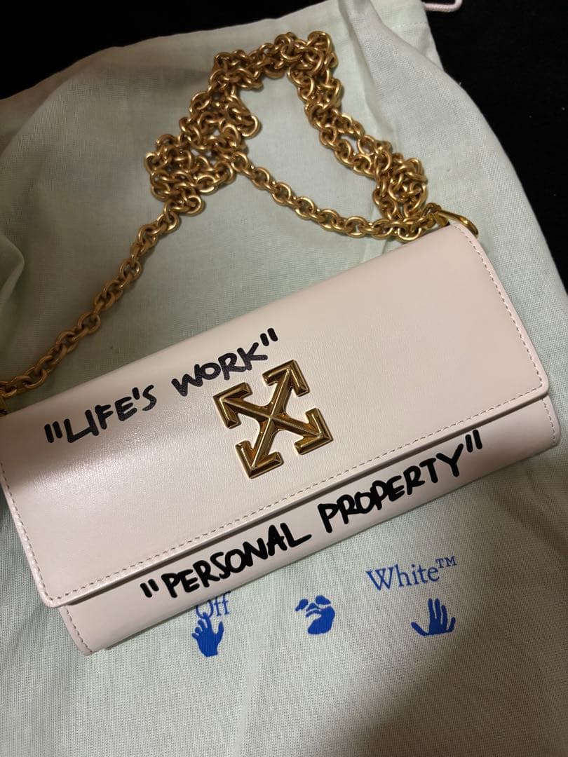 ⚠️hiro　Off-White ホワイト 財布チェーン