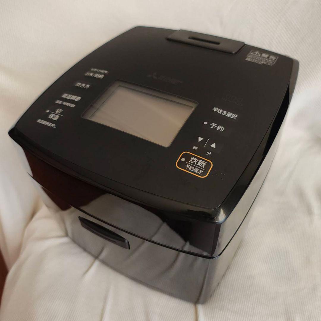 美品●三菱電機 炊飯器 NJ-VP10G-B黒曜 5.5合炊き 炭炊釜2025年