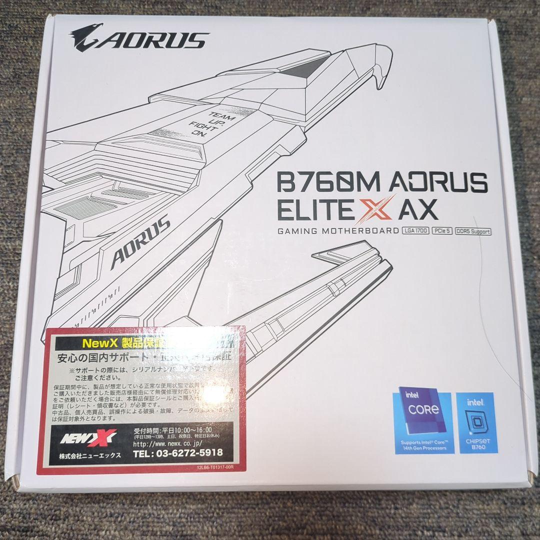 GIGABYTE B760M AORUS ELITE X AX 本体