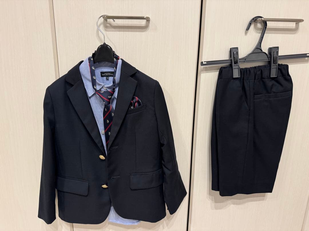 グリーンレーベルリラクシング キッズ フォーマルスーツ セットアップ 120