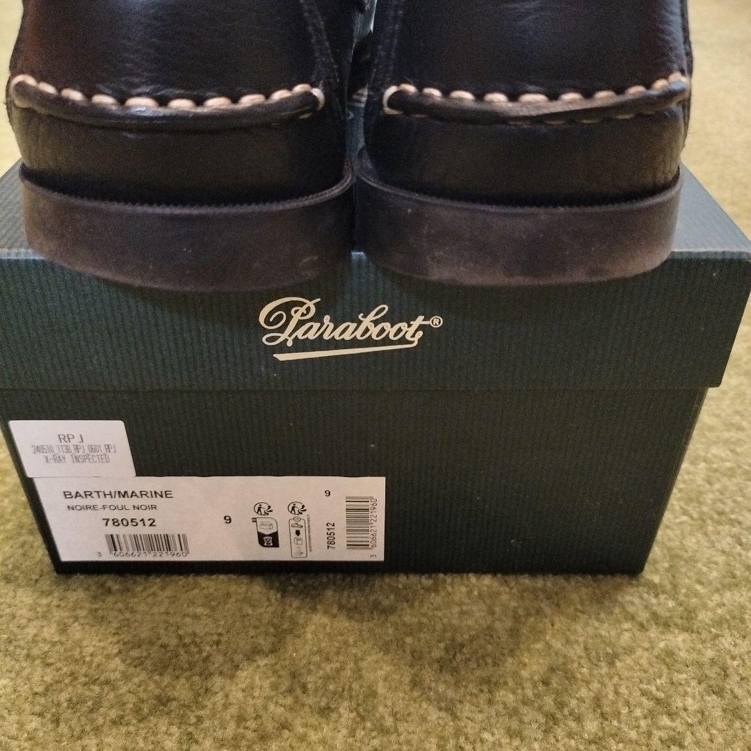 Paraboot / BARTH グレインレザー ブラック サイズ：9