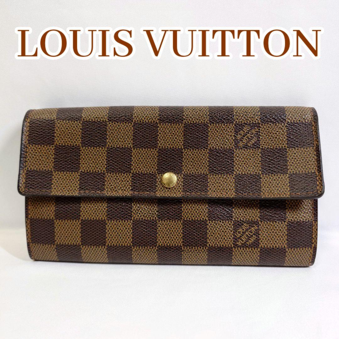 良品 ルイヴィトン ダミエ ポルトフォイユサラ　 型番N61726/CA1025