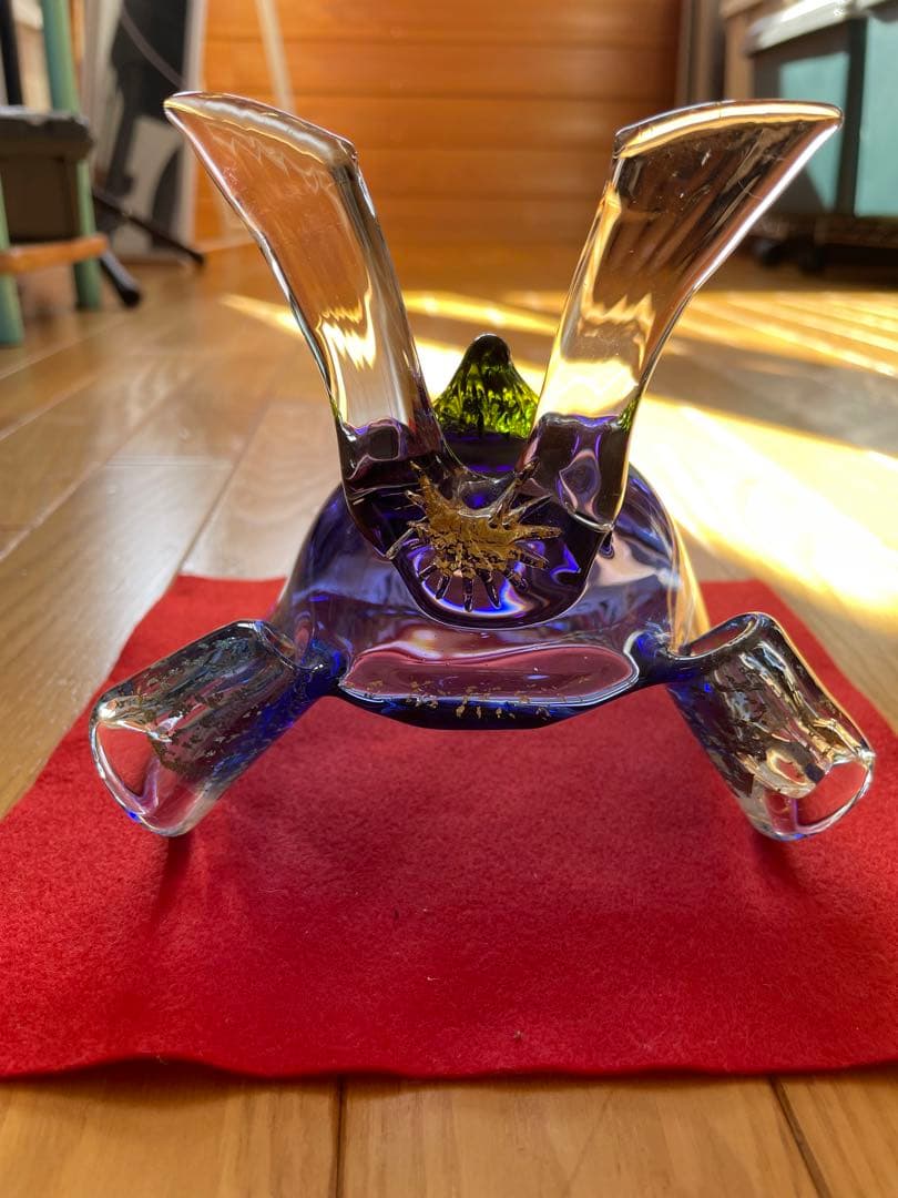 五月節句　クリスタルガラス　兜