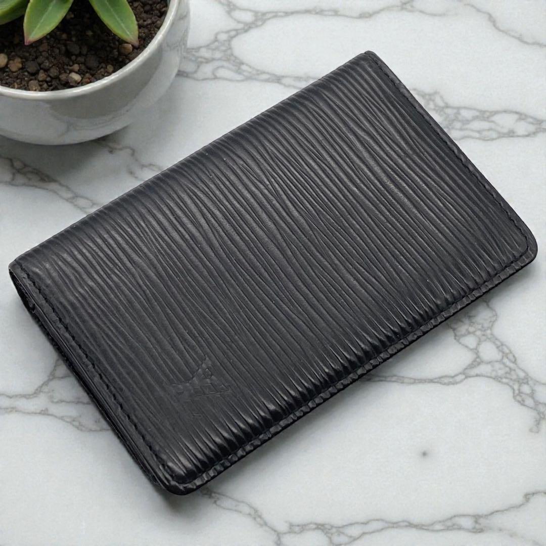 【希少】ルイヴィトン・カードケース・ポシェット・カルト ヴイジット・エピ・黒