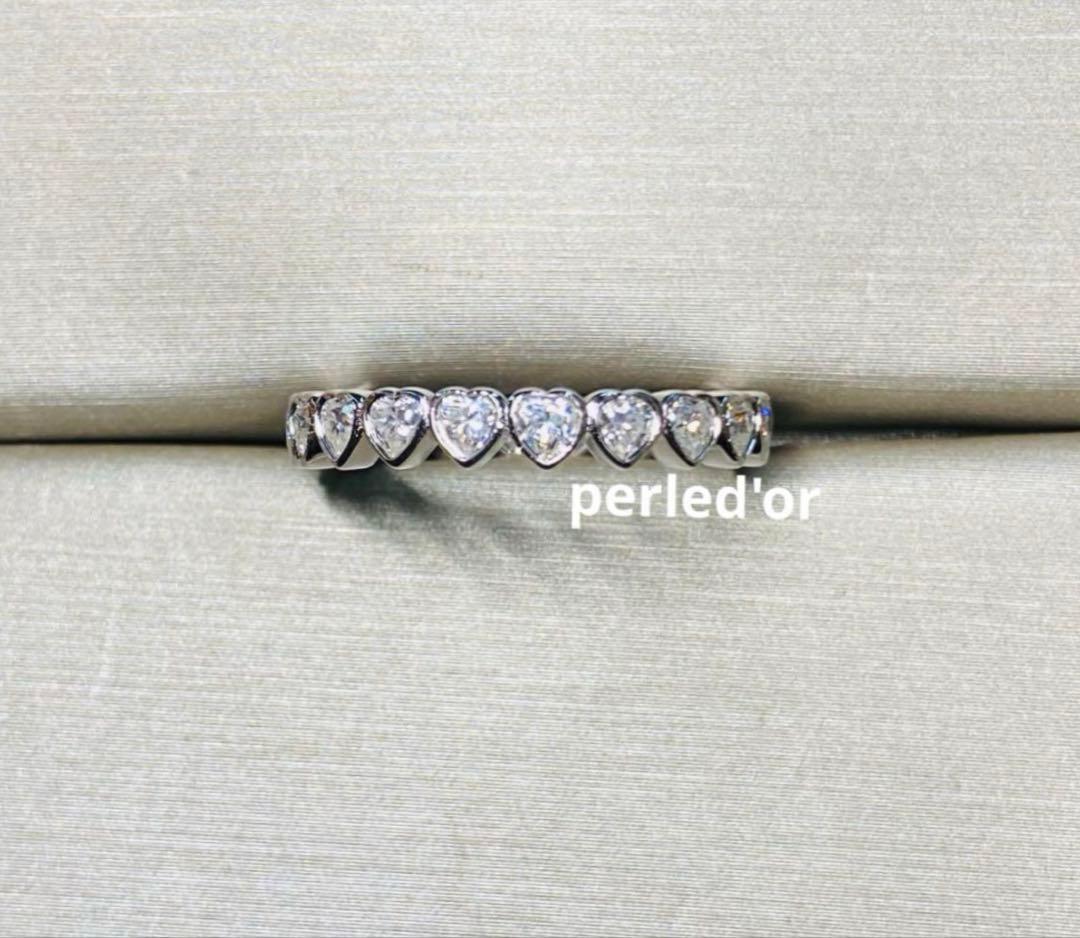 カヨ最高級モアッサナイト　モアサナイトハートリング