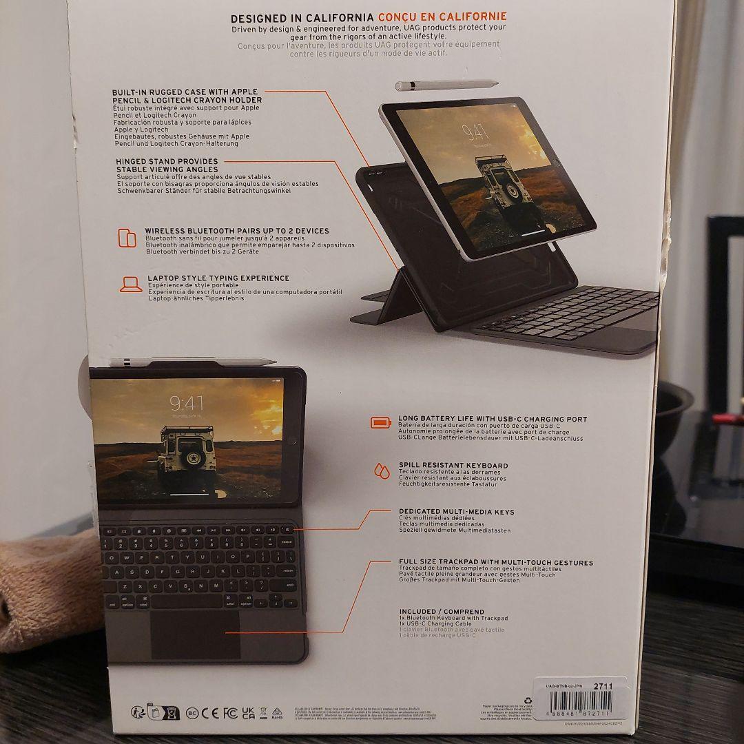 UAG Bluetoothキーボードトラックパッド付きiPad 10.2インチ