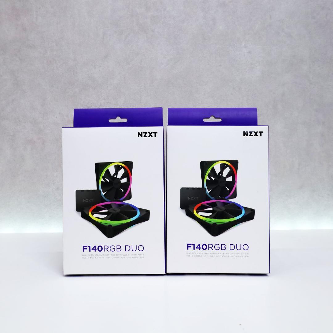 NZXT F140 RGB DUO BLACK 2個入×2個　㉖