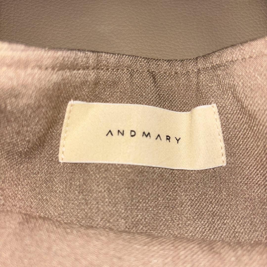 ANDMARY アンドマリー ベージュ プリーツスカート