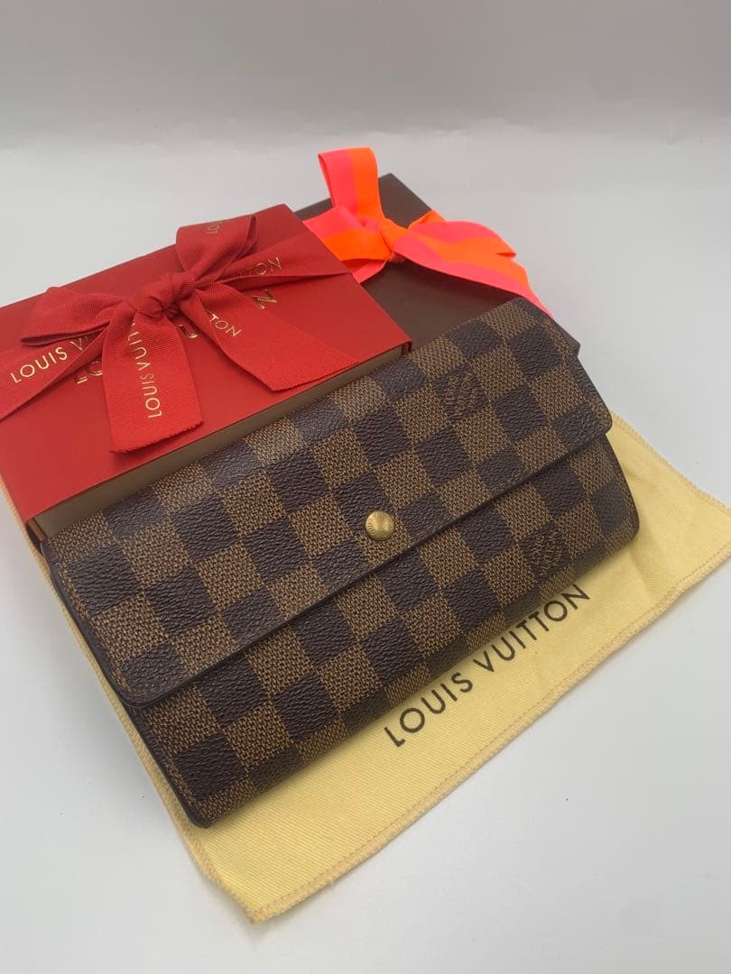 ルイヴィトン ダミエ 長財布 ポルトフォイユサラ 人気モデル 男女兼用