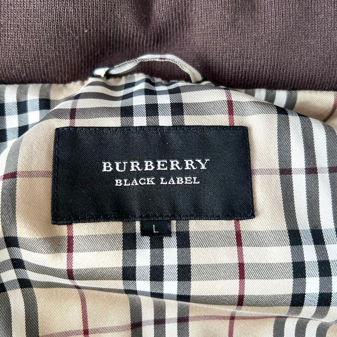 【極美品】バーバリーブラックレーベル　ダウンジャケット　ブラウン　L相当