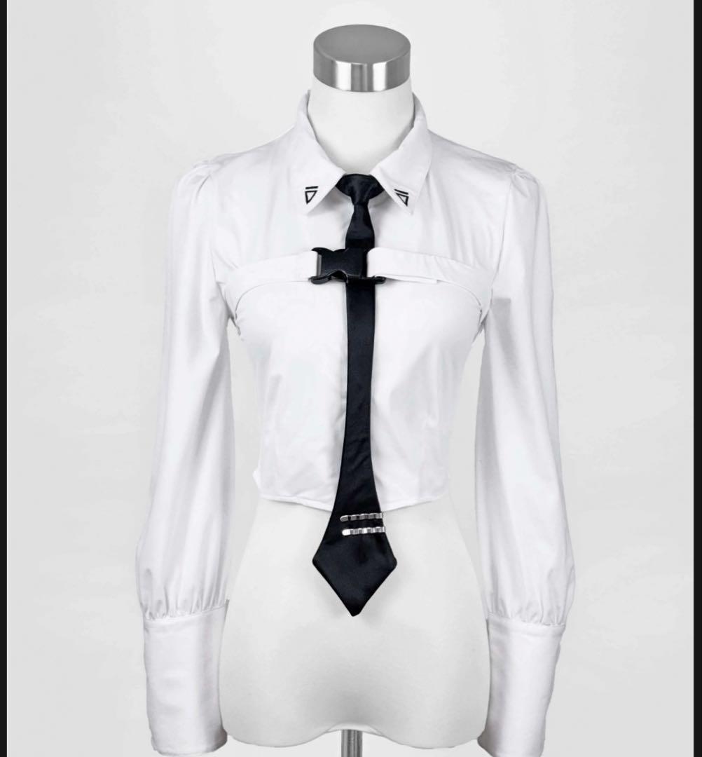 HIDOLATRAL THEODOLスパイ学園ブラウス WHITE