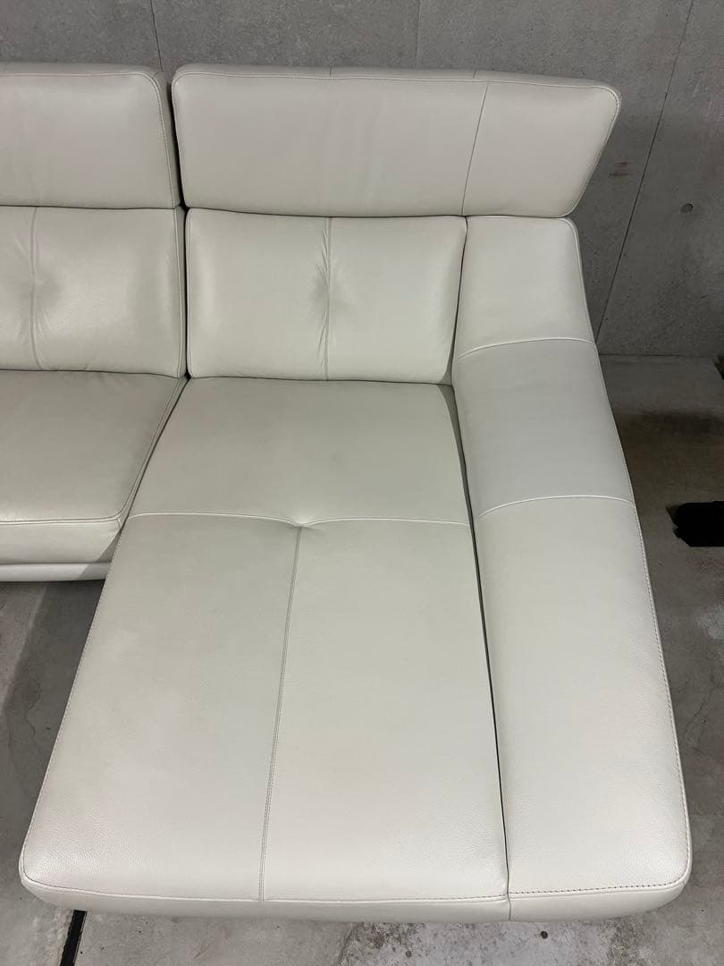 【tjhs】カリモク家具 ZU4649 左肘シェーズロングソファ