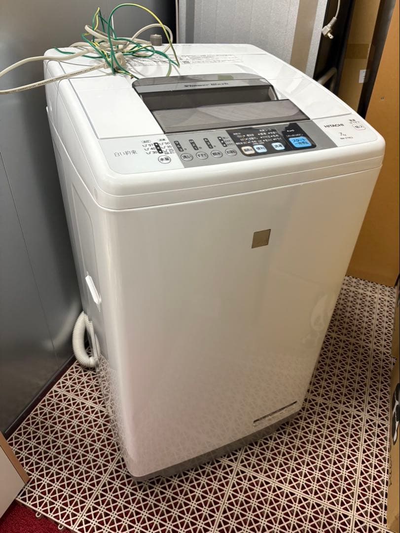 2015年式 7kg 白い約束 HITACHI洗濯機 NW-Z79E3