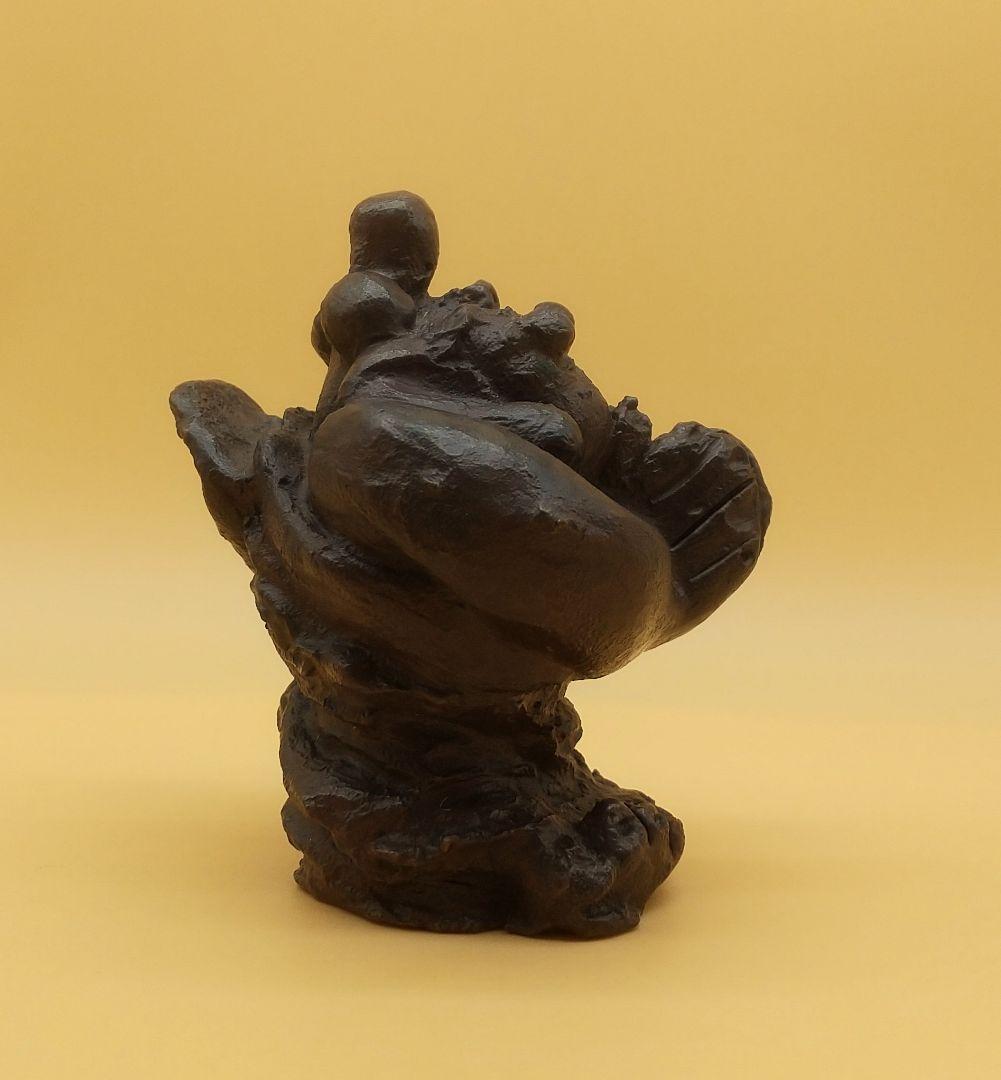 東大寺長老 清水公照 泥仏「日天子」 ブロンズ製