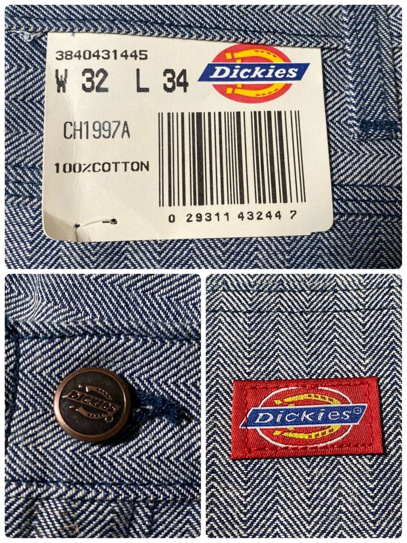 【新品未使用】ディッキーズ　ペインターパンツ　デッドストック　TALONジップ