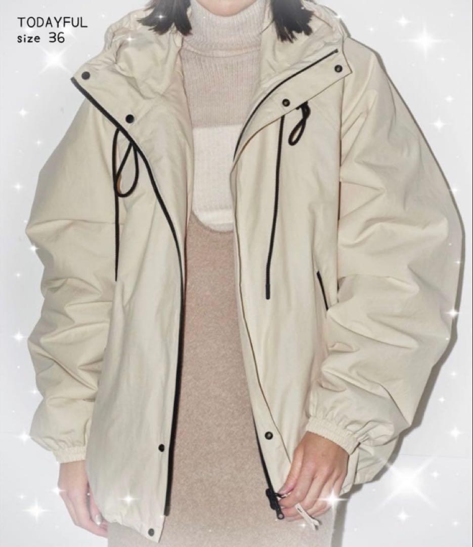 TODAYFUL Hoodie Puff Jacket/中綿ブルゾン