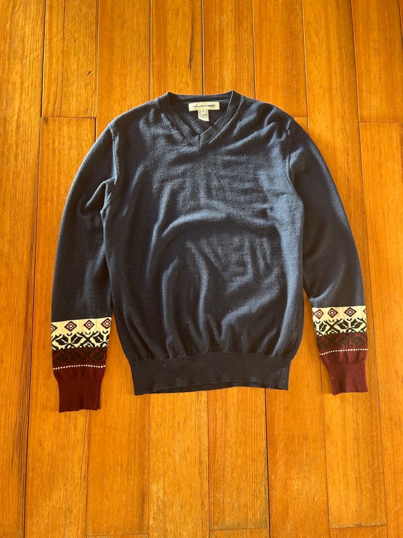 COMME des GARÇONS SHIRT 袖切替ニット