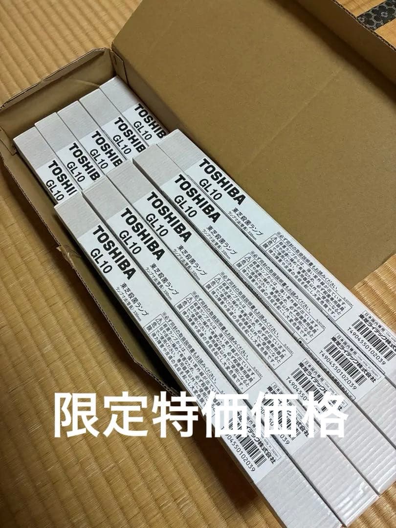 TOSHIBA 東芝 GL10 殺菌灯 10本 未使用 美品
