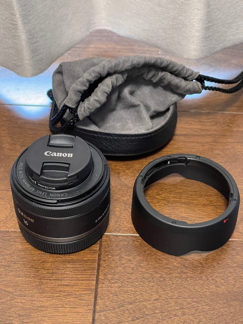Canon RF16mm 単焦点レンズ Kenkoフィルター付き