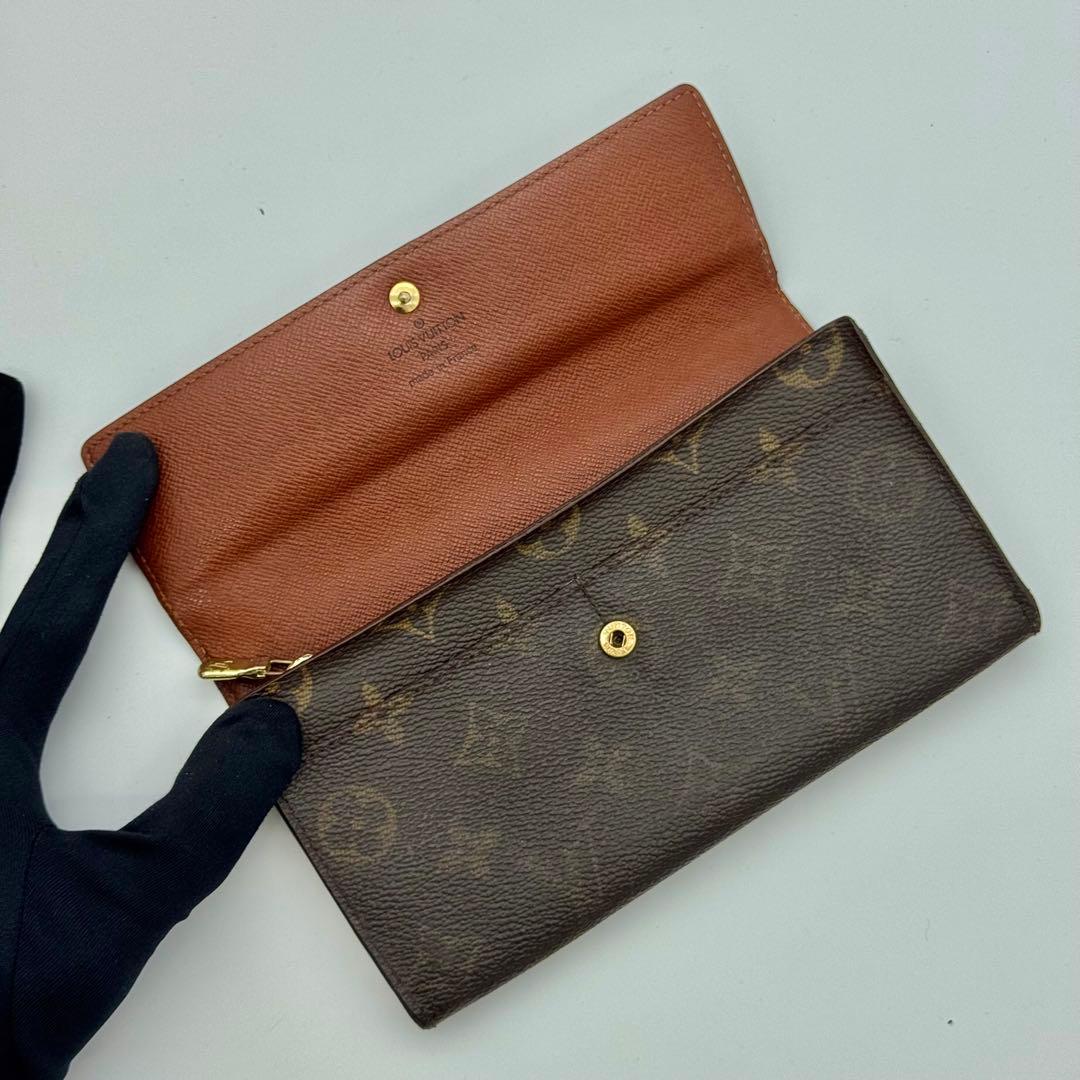 ヴィトン モノグラム ポルトモネ クレディ 長財布 カード 2 枚 M61725