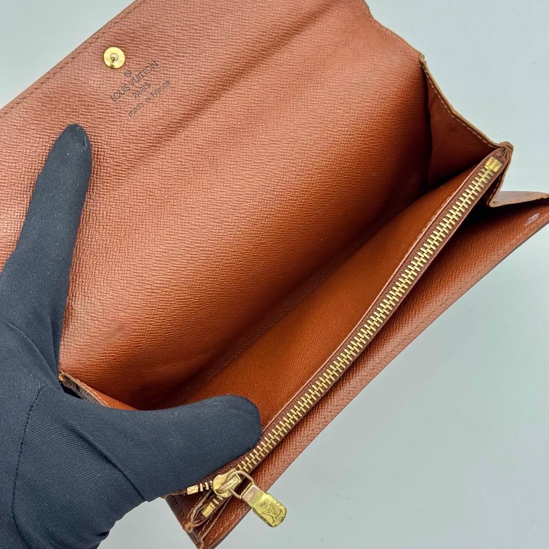 ヴィトン モノグラム ポルトモネ クレディ 長財布 カード 2 枚 M61725